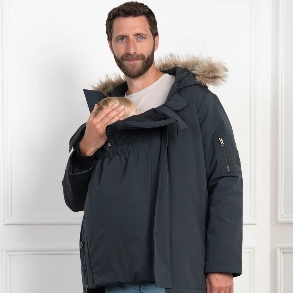 Seraphine Jack Men’s Parka with Baby Pouch